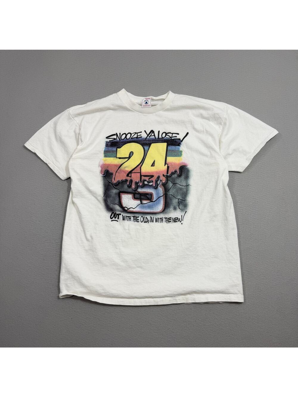 Vintage Jeff Gordon Air Brush Shirt Men's Xl 90s Earnhardt Snooze Ya Lose Racing